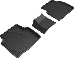 3D MAXpider - 3D MAXpider KAGU Floor Mat (BLACK) compatible with FORD ESCAPE 2020-2024 - Second Row