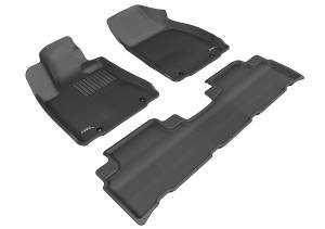 3D MAXpider - 3D MAXpider Custom Fit KAGU Floor Mat (BLACK) Compatible with LEXUS RX350/450H 2010-2012 - Full Set