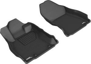 3D MAXpider - 3D MAXpider KAGU Floor Mat (BLACK) compatible with SUBARU FORESTER 2019-2024 - Front Row