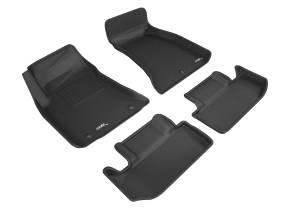 3D MAXpider - 3D MAXpider KAGU Floor Mat (BLACK) compatible with DODGE CHALLENGER RWD 2015-2023 - Full Set
