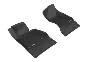 3D MAXpider - 3D MAXpider KAGU Floor Mat (BLACK) compatible with CHEVROLET CAMARO 2016-2024 - Front Row
