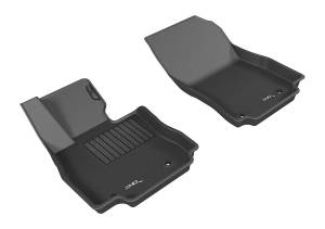 3D MAXpider - 3D MAXpider Custom Fit KAGU Floor Mat (BLACK) for TOYOTA/ SCION YARIS/ YARIS IA/ IA 2016-2020 - Front Row