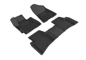 3D MAXpider - 3D MAXpider Custom Fit MAXTRAC Floor Mat (BLACK) Compatible with HYUNDAI TUCSON 2016-2018 - Full Set
