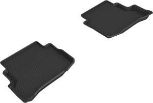 3D MAXpider - 3D MAXpider Custom Fit KAGU Floor Mat (BLACK) Compatible with MAZDA CX-9 2020-2023 - Second Row