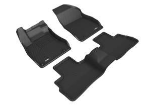 3D MAXpider - 3D MAXpider KAGU Floor Mat (BLACK) compatible with NISSAN SENTRA 2020-2021 - Full Set