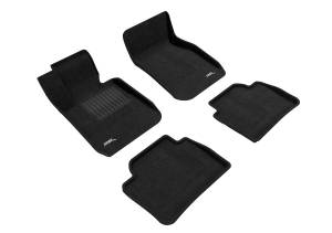 3D MAXpider - 3D MAXpider ELEGANT Floor Mat (BLACK) compatible with BMW 3 SERIES SEDAN (F30) RWD 2012-2018 - Full Set