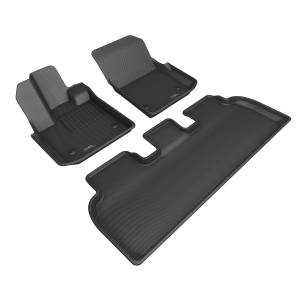 3D MAXpider - 3D MAXpider KAGU Floor Mat (BLACK) compatible with FISKER OCEAN 2024 - Full Set