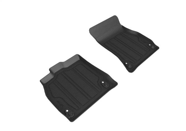 3D MAXpider - 3D MAXpider KAGU Floor Mat (BLACK) compatible with AUDI Q5/SQ5 (FY/80A)/Q5 PHEV 2018-2024 - Hybrid Insert
