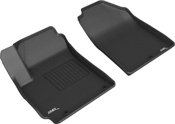 3D MAXpider - 3D MAXpider KAGU Floor Mat (BLACK) compatible with KIA SELTOS 2021-2024 - Front Row