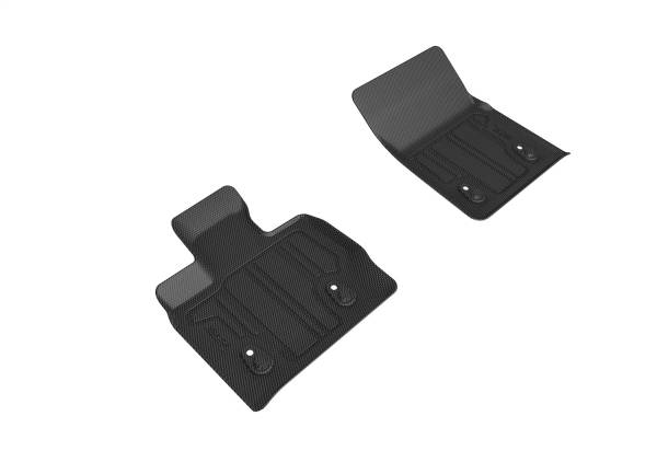 3D MAXpider - 3D MAXpider KAGU Floor Mat (BLACK) compatible with MERCEDES-BENZ G-CLASS/AMG G63 (W463) 2019-2021 - Hybrid Insert
