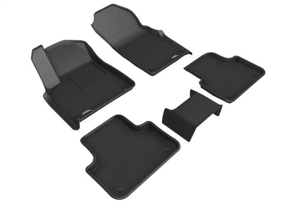 3D MAXpider - 3D MAXpider KAGU Floor Mat (BLACK) compatible with LAMBORGHINI URUS 2019-2024 - Full Set