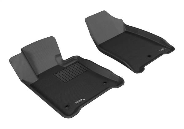 3D MAXpider - 3D MAXpider KAGU Floor Mat (BLACK) compatible with ACURA TL FWD 2009-2014 - Front Row