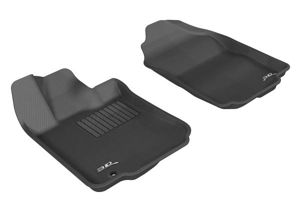 3D MAXpider - 3D MAXpider KAGU Floor Mat (BLACK) compatible with FORD FUSION 2006-2012 - Front Row