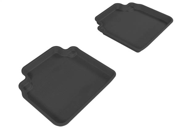 3D MAXpider - 3D MAXpider KAGU Floor Mat (BLACK) compatible with HONDA ACCORD SEDAN 2008-2012 - Second Row