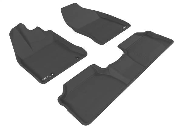 3D MAXpider - 3D MAXpider KAGU Floor Mat (BLACK) compatible with LEXUS CT HYBRID 2011-2017 - Full Set