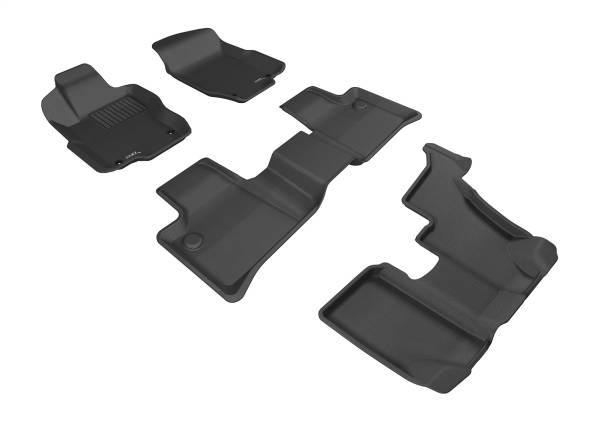 3D MAXpider - 3D MAXpider KAGU Floor Mat (BLACK) compatible with MERCEDES-BENZ GL-CLASS (X164) 2007-2012 - Full Set