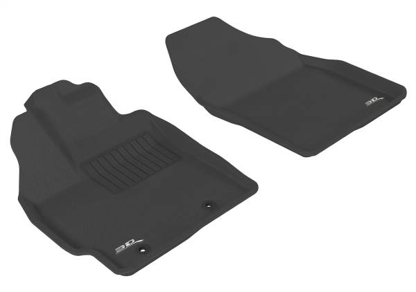 3D MAXpider - 3D MAXpider KAGU Floor Mat (BLACK) compatible with TOYOTA PRIUS 2010-2011 - Front Row