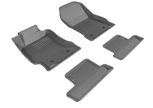 3D MAXpider - 3D MAXpider KAGU Floor Mat (BLACK) compatible with SCION FR-S 2013-2016 - Full Set