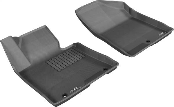 3D MAXpider - 3D MAXpider KAGU Floor Mat (BLACK) compatible with HYUNDAI ELANTRA GT 2013-2017 - Front Row