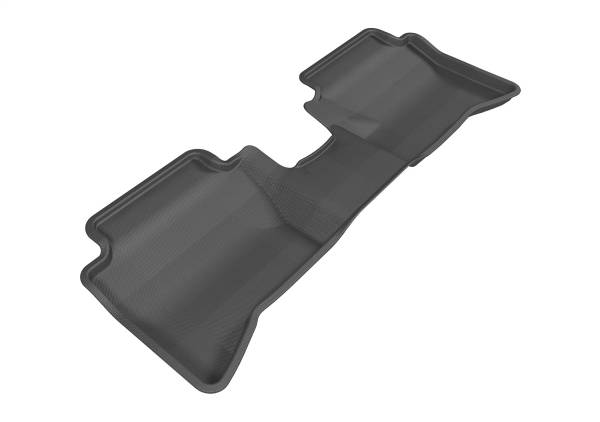 3D MAXpider - 3D MAXpider KAGU Floor Mat (BLACK) compatible with KIA RIO/RIO5 2012-2013 - Second Row
