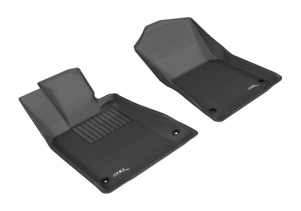 3D MAXpider - 3D MAXpider KAGU Floor Mat (BLACK) compatible with LEXUS GS/GS HYBRID 2013-2020 - Front Row
