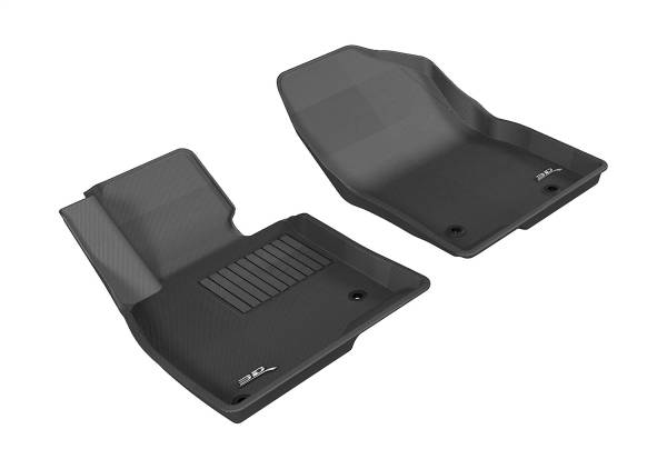3D MAXpider - 3D MAXpider KAGU Floor Mat (BLACK) compatible with MAZDA MAZDA3/MAZDA6 2014-2021 - Front Row
