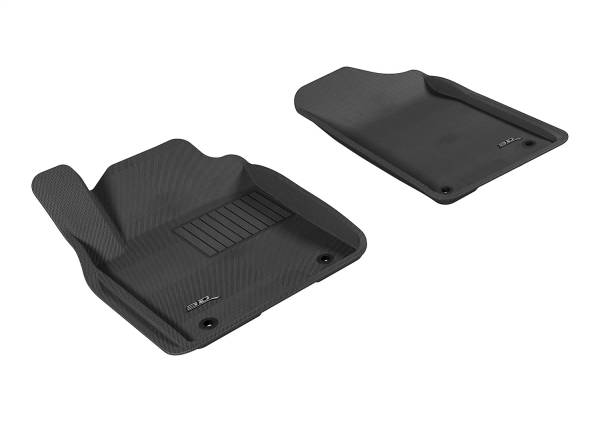 3D MAXpider - 3D MAXpider KAGU Floor Mat (BLACK) compatible with INFINITI QX80/QX56 2014-2024 - Front Row