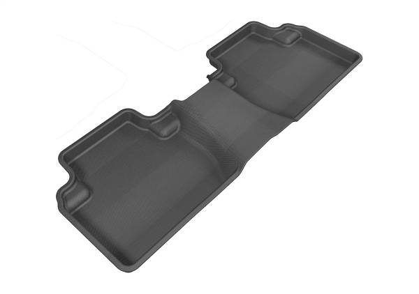 3D MAXpider - 3D MAXpider KAGU Floor Mat (BLACK) compatible with MITSUBISHI OUTLANDER 2007-2020 - Second Row