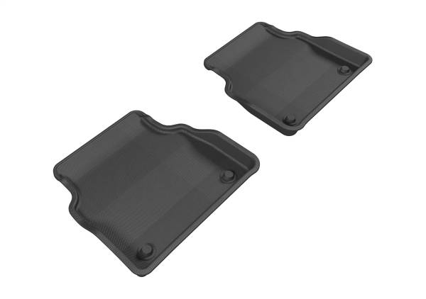 3D MAXpider - 3D MAXpider KAGU Floor Mat (BLACK) compatible with AUDI A8 (D4)/S8 (D4) 2011-2017 - Second Row