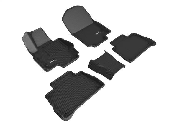 3D MAXpider - 3D MAXpider KAGU Floor Mat (BLACK) compatible with MERCEDES-BENZ GLE COUPE 2021-2024 - Full Set