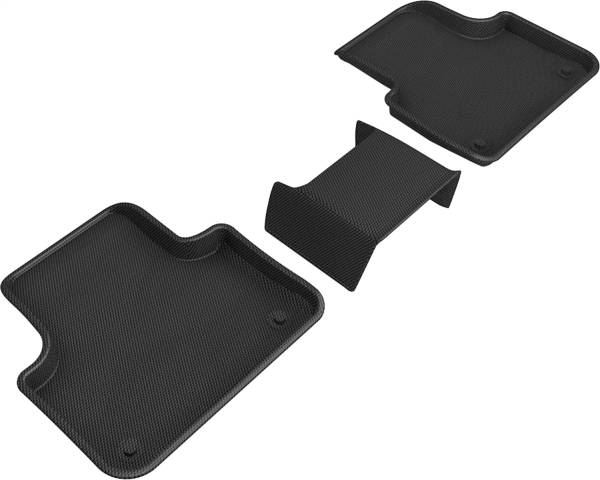 3D MAXpider - 3D MAXpider KAGU Floor Mat (BLACK) compatible with LAMBORGHINI URUS 2019-2024 - Second Row