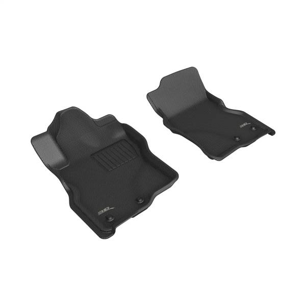 3D MAXpider - 3D MAXpider KAGU Floor Mat (BLACK) compatible with NISSAN FRONTIER 2022-2024 - Front Row