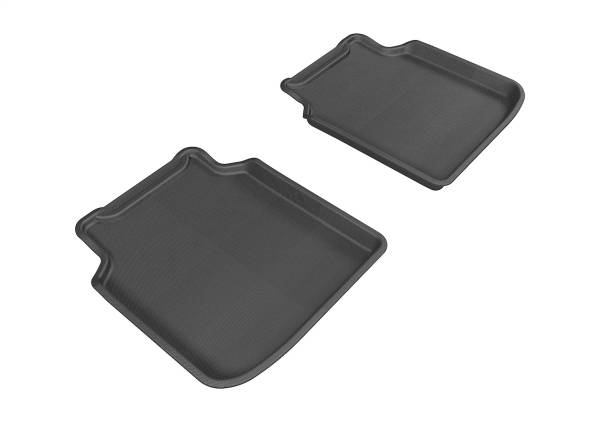 3D MAXpider - 3D MAXpider KAGU Floor Mat (BLACK) compatible with BMW 7 SERIES LI (F02) RWD 2009-2012 - Second Row