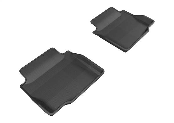 3D MAXpider - 3D MAXpider KAGU Floor Mat (BLACK) compatible with CHEVROLET IMPALA/IMPALA LIMITED 2006-2015 - Second Row