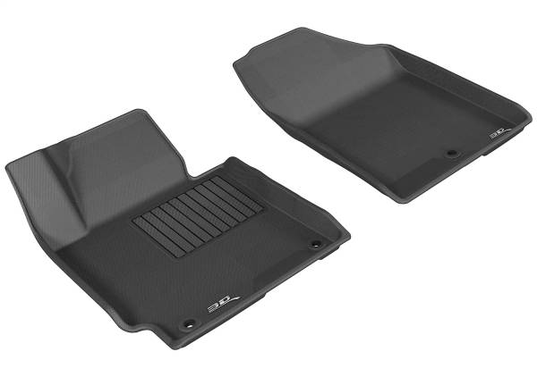 3D MAXpider - 3D MAXpider KAGU Floor Mat (BLACK) compatible with HYUNDAI ELANTRA SEDAN/COUPE 2014-2016 - Front Row