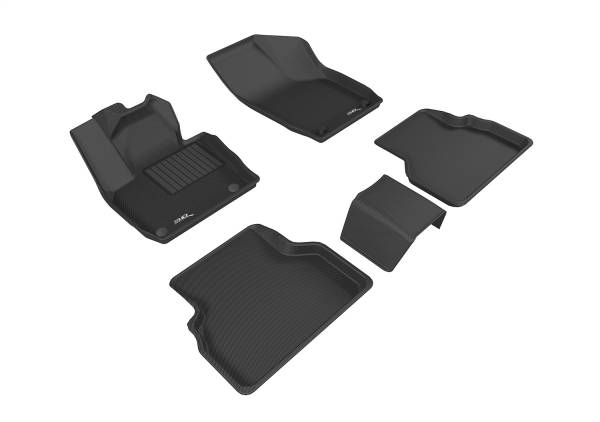 3D MAXpider - 3D MAXpider KAGU Floor Mat (BLACK) compatible with AUDI Q3 (8U) 2015-2018 - Full Set
