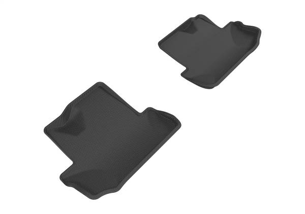 3D MAXpider - 3D MAXpider KAGU Floor Mat (BLACK) compatible with CHEVROLET CAMARO 2016-2024 - Second Row