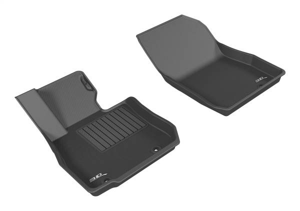3D MAXpider - 3D MAXpider KAGU Floor Mat (BLACK) compatible with MAZDA CX-3 2016-2021 - Front Row