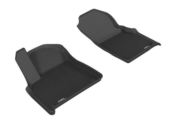3D MAXpider - 3D MAXpider KAGU Floor Mat (BLACK) compatible with AUDI Q7/SQ7/Q8/SQ8/RS Q8 2017-2024 - Front Row