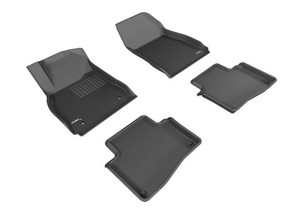 3D MAXpider - 3D MAXpider KAGU Floor Mat (BLACK) compatible with CADILLAC XTS 2013-2019 - Full Set