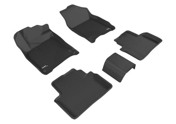 3D MAXpider - 3D MAXpider KAGU Floor Mat (BLACK) compatible with HONDA CIVIC 2016-2021 - Full Set