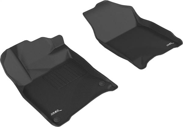 3D MAXpider - 3D MAXpider KAGU Floor Mat (BLACK) compatible with HONDA CIVIC 2016-2021 - Front Row
