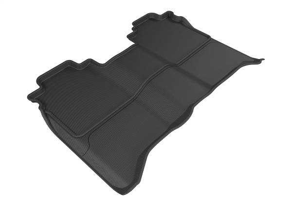 3D MAXpider - 3D MAXpider KAGU Floor Mat (BLACK) compatible with NISSAN TITAN CREW CAB 2016-2024 - Second Row