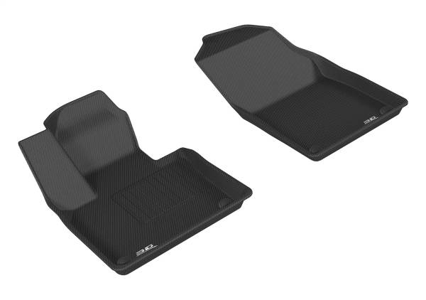 3D MAXpider - 3D MAXpider KAGU Floor Mat (BLACK) compatible with VOLVO XC90 2015-2024 - Front Row