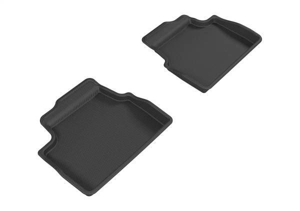 3D MAXpider - 3D MAXpider KAGU Floor Mat (BLACK) compatible with MINI COOPER/S/JCW HARDTOP 4-DOOR 2014-2024 - Second Row
