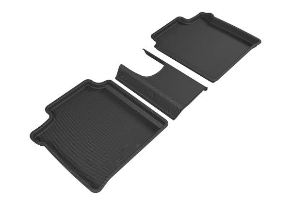 3D MAXpider - 3D MAXpider KAGU Floor Mat (BLACK) compatible with NISSAN VERSA NOTE 2014-2019 - Second Row