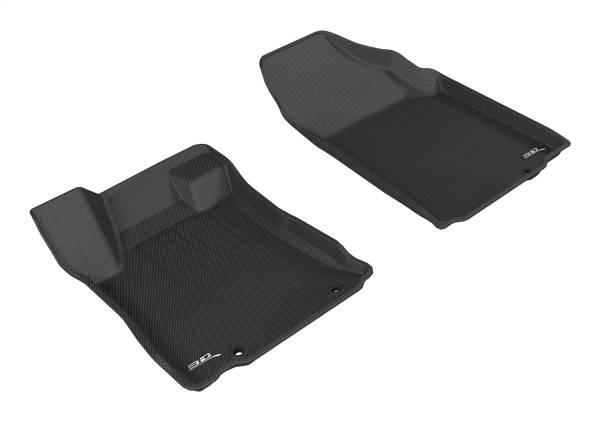 3D MAXpider - 3D MAXpider KAGU Floor Mat (BLACK) compatible with NISSAN ALTIMA SEDAN 2016-2018 - Front Row