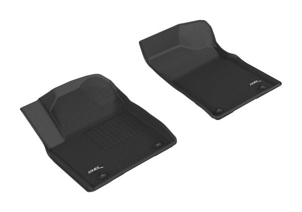 3D MAXpider - 3D MAXpider KAGU Floor Mat (BLACK) compatible with NISSAN ARMADA 2017-2018 - Front Row