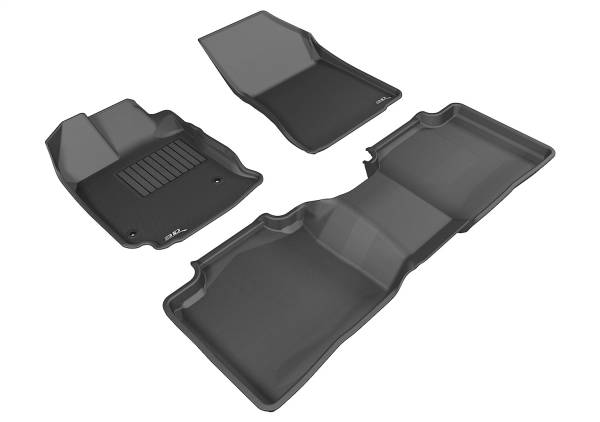 3D MAXpider - 3D MAXpider KAGU Floor Mat (BLACK) compatible with TOYOTA VENZA 2013-2015 - Full Set