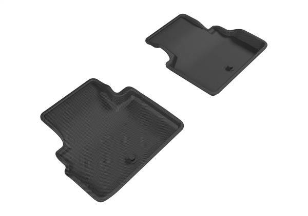 3D MAXpider - 3D MAXpider KAGU Floor Mat (BLACK) compatible with INFINITI Q60 2017-2022 - Second Row